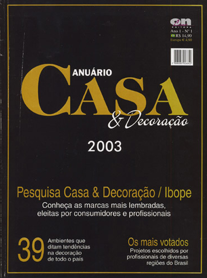 ANUÁRIO CASA E DECORAÇÃO 2003 Nº1